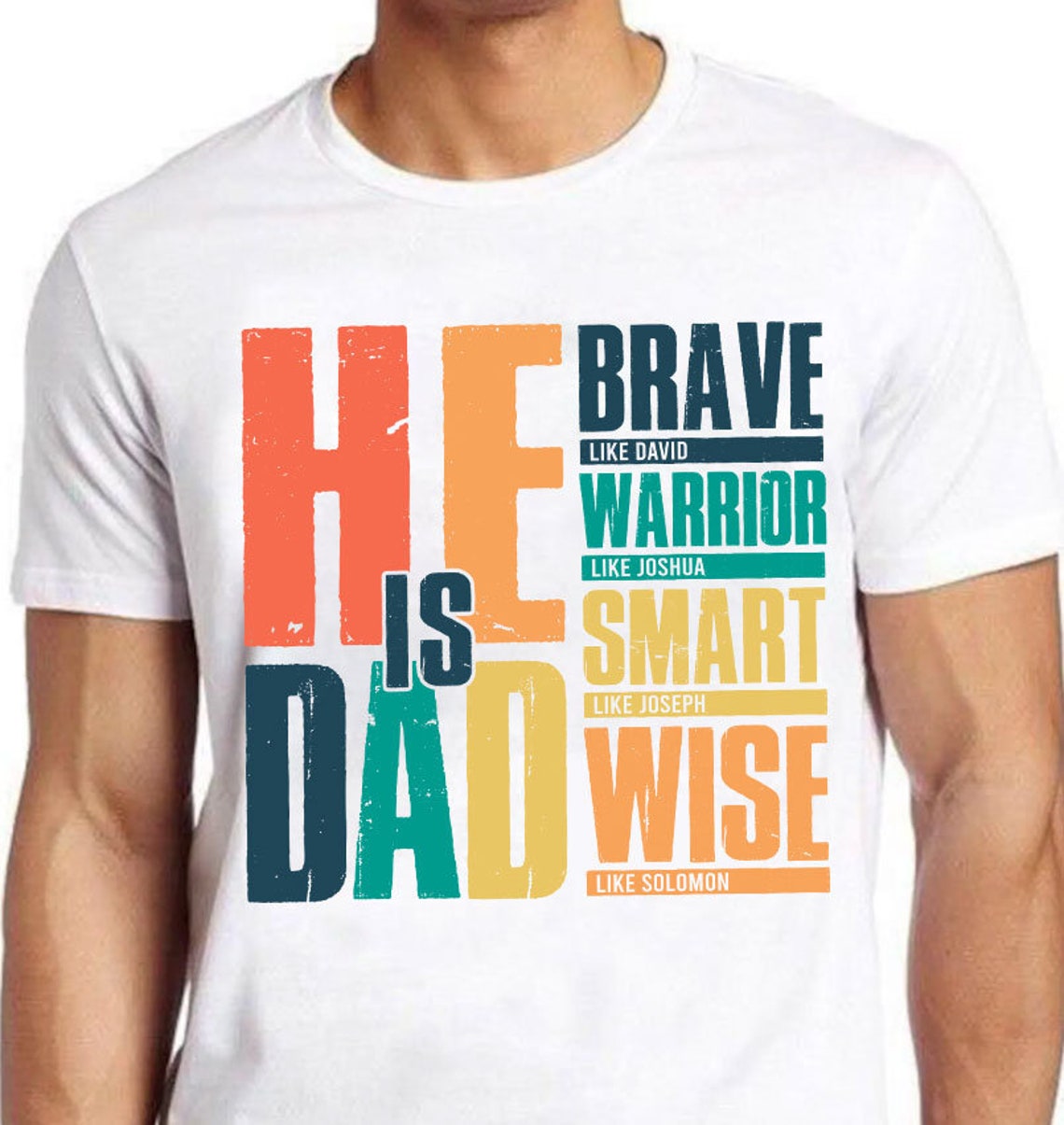DTF Transfer Vintage He Is Dad Brave