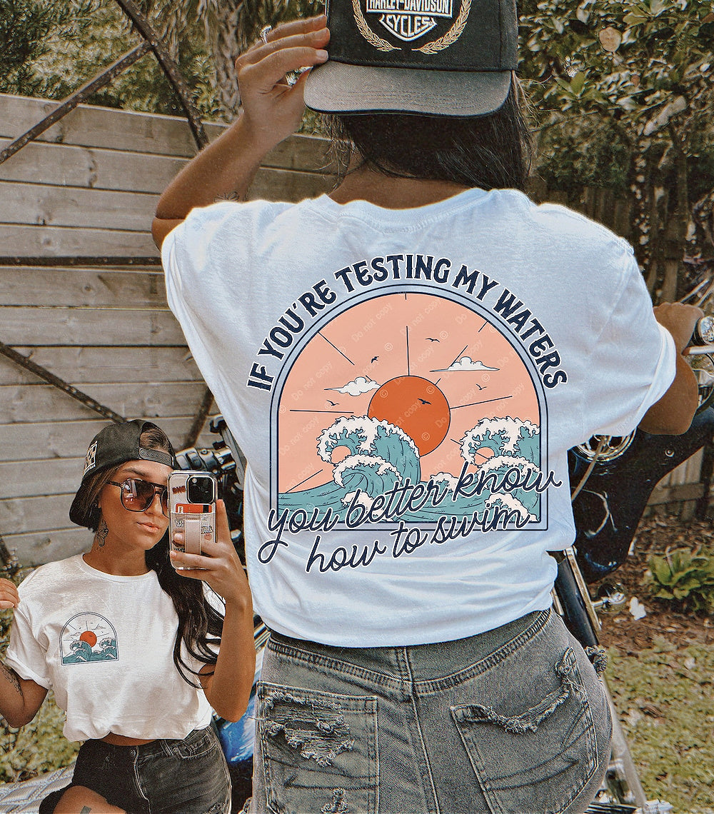 Summer Waves Testing Humor T-Shirt or Sweatshirt - Perfect for Beach Lovers