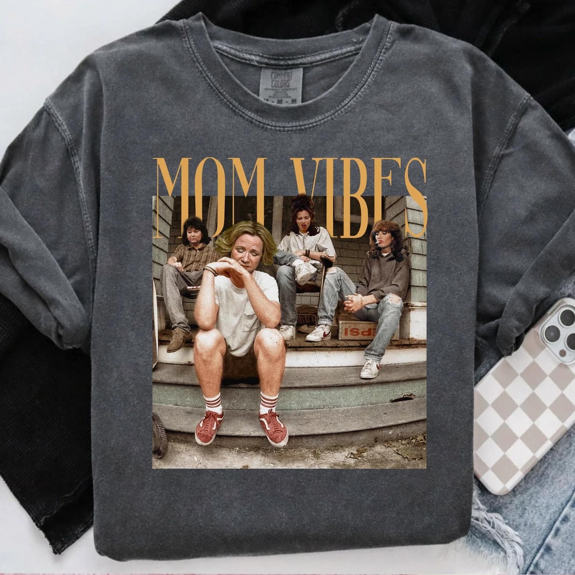 T-Shirt Or Sweatshirt Vintage TV Mama Vibe Mom Vibe