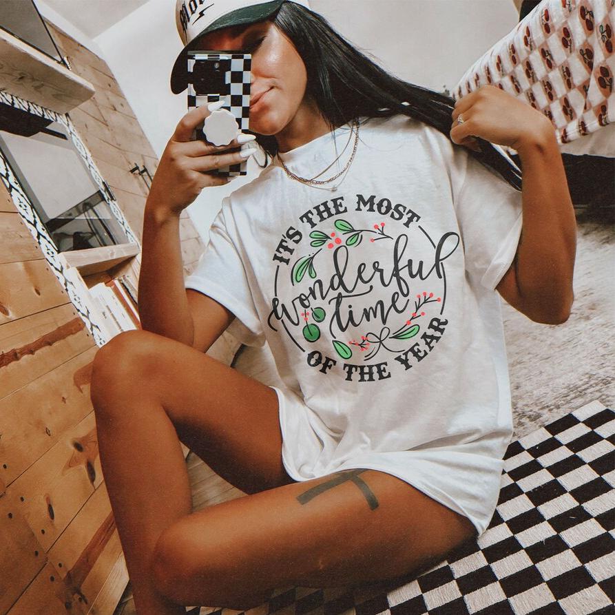 Sweatshirt Hoodie Or T-Shirt Christmas Most Wonder Time Of The Year