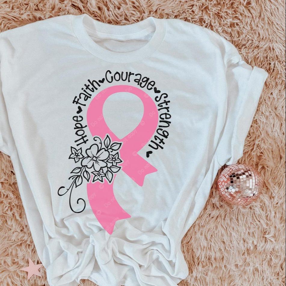 Sweatshirt Or T-Shirt Hoodie Happy Valentine Faith Courage Strength