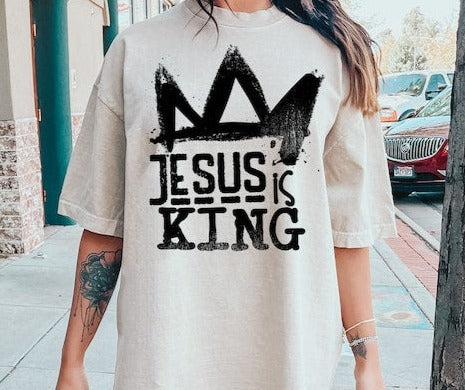 DTF Transfer Christian Jesus Is King
