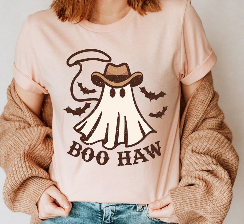 DTF Transfer Fall Theme Boo Haw Halloween