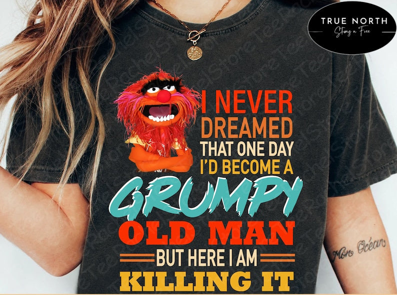 DTF Transfer Old Guy Killing It