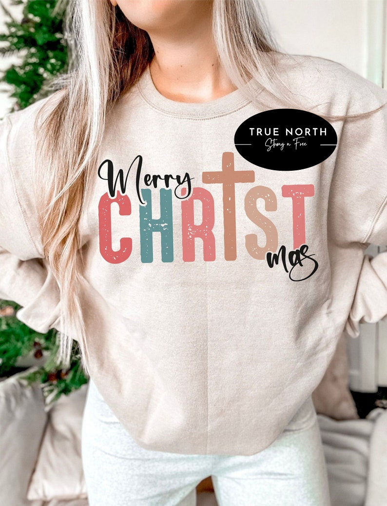 DTF Transfer Christmas Merry Christ