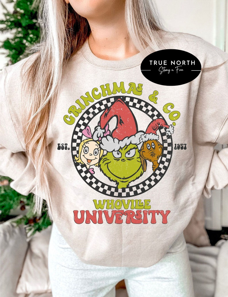 DTF Transfer Christmas Grinch University