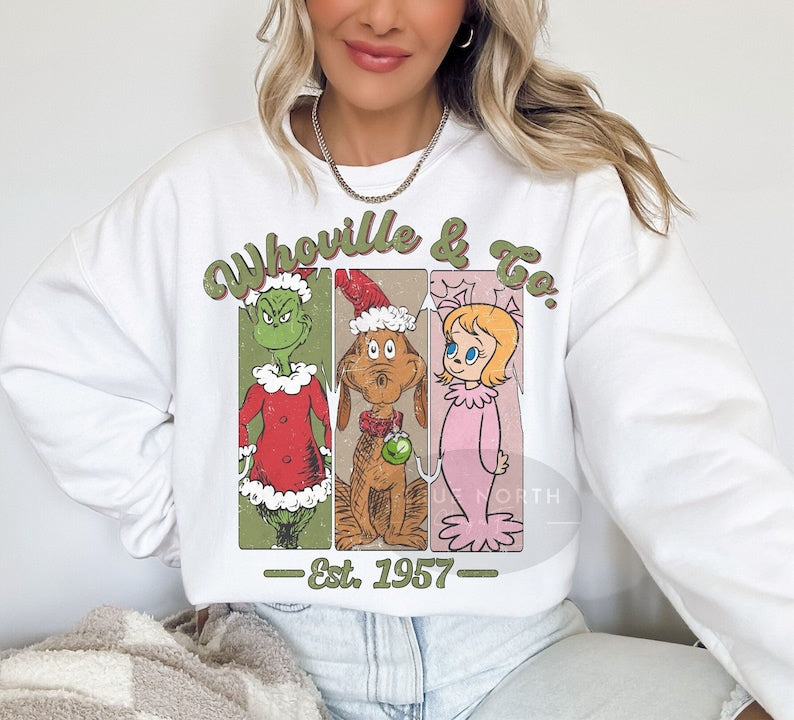 DTF Transfer Christmas Grinch Whoville