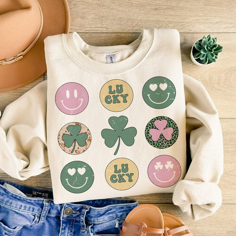 DTF Transfer St Patrick's Day Hearts