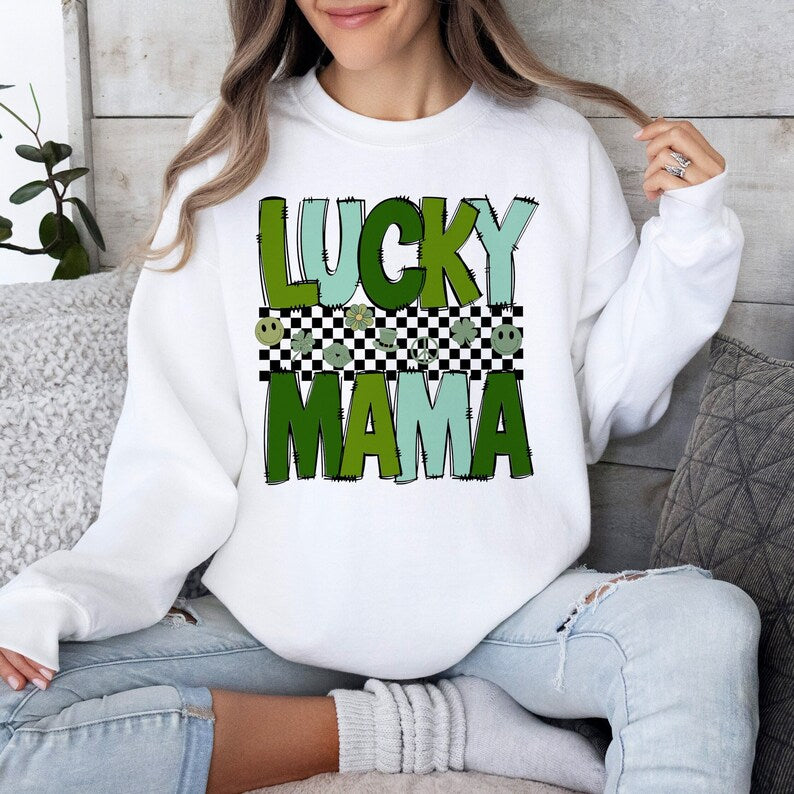 DTF Transfer St Patrick's Day Lucky MaMa