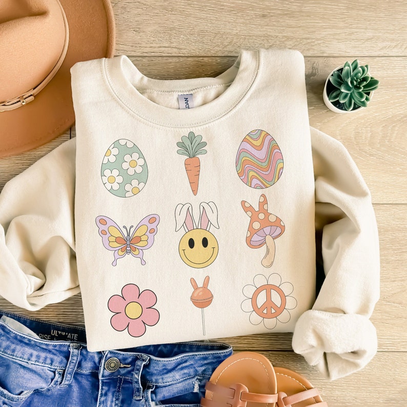 DTF Transfer Easter Selection Rustic Soft Style