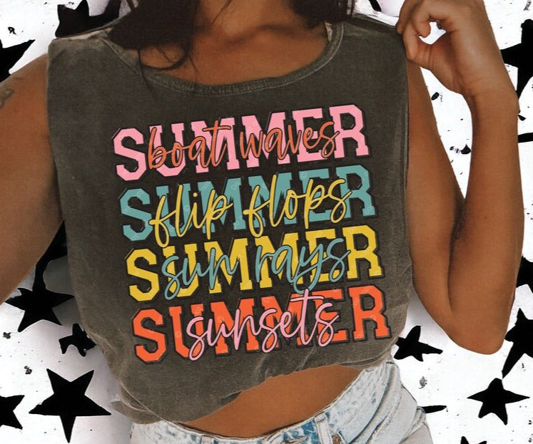 DTF Transfer Summer Summer Summer - Vintage