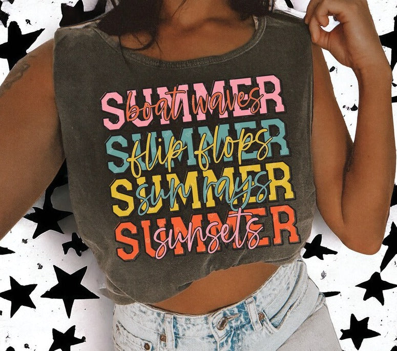 DTF Transfer Summer Summer Summer - Vintage