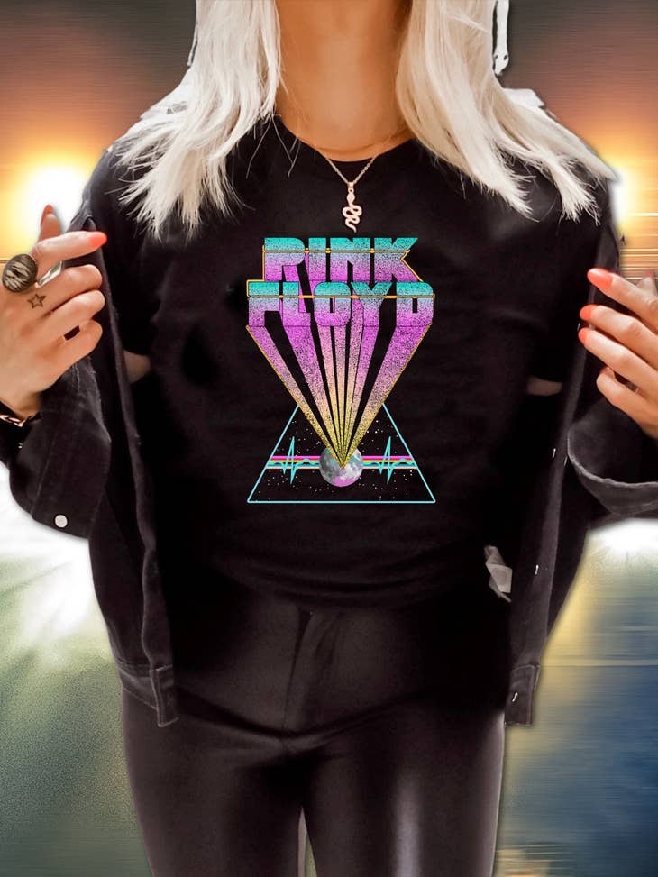 Vintage Rock Pink F T-Shirt or Sweatshirt - Retro Style for Every Occasion