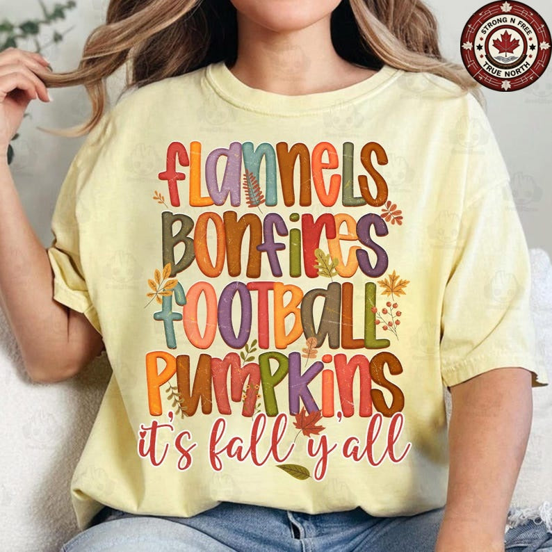 Colourful It’s Fall Y’all apparel mockup