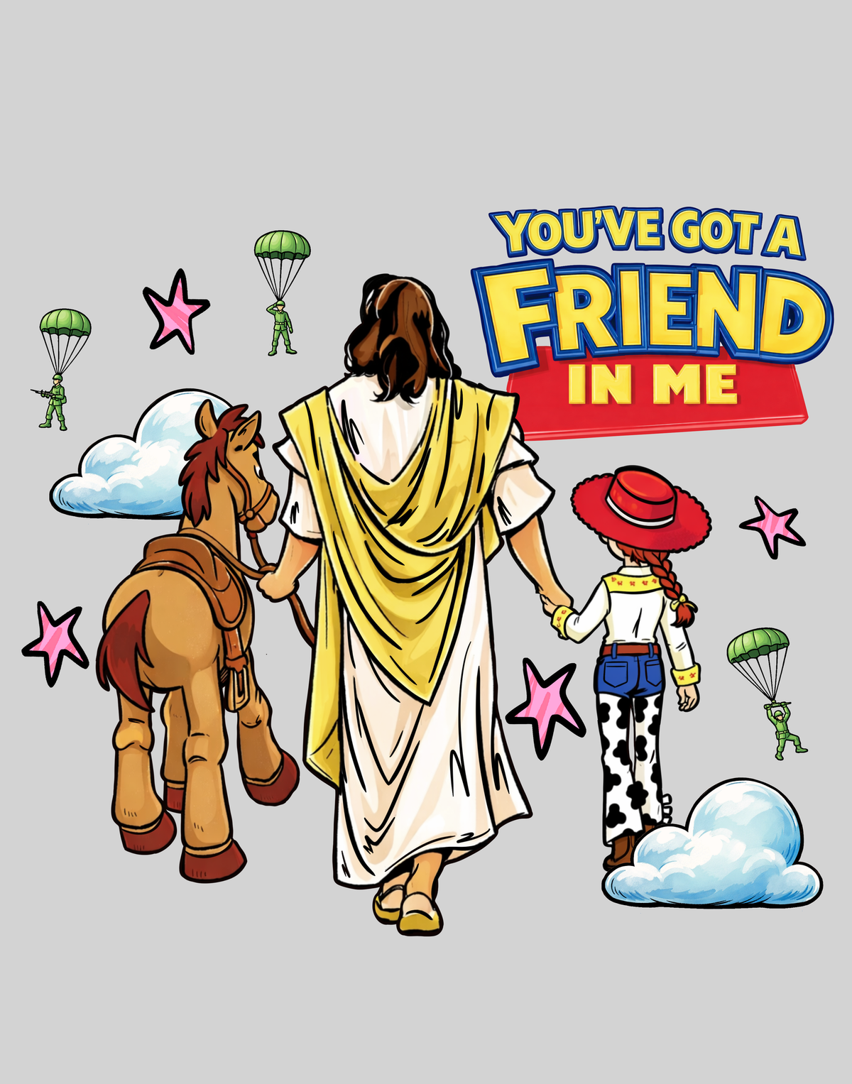 Friend in Me (Jesse & Bullseye) — light grey display background