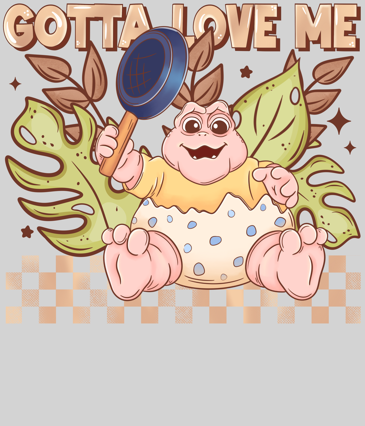 Gotta Love Me — light grey display background
