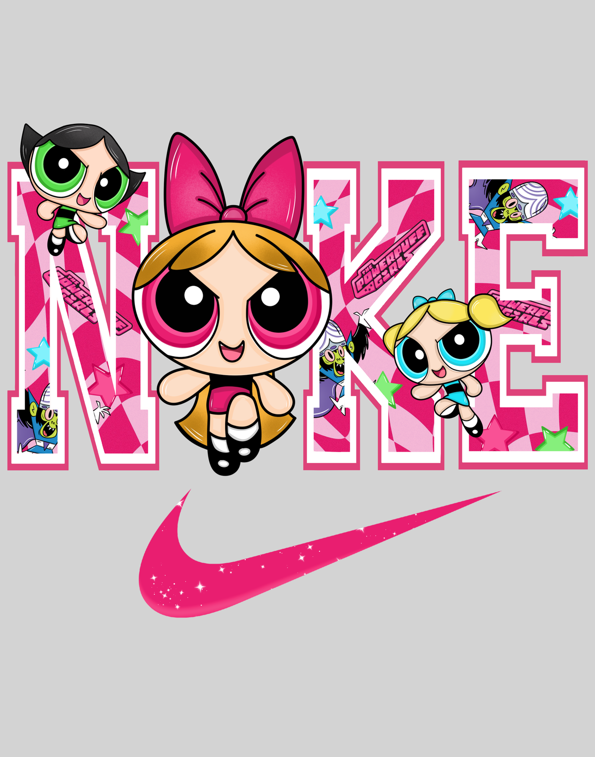 Nike - Powerpuff Blossom — light grey display background