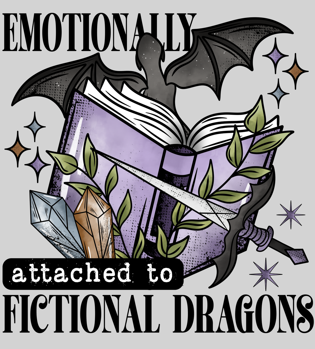 Fictional Dragons — light grey display background