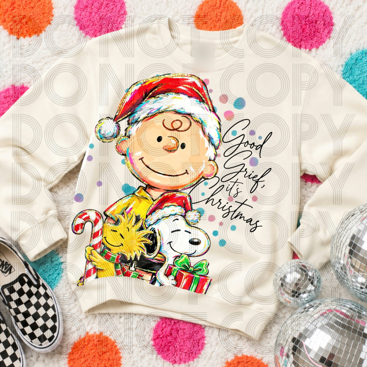 Original product mockup with garment brand label blurred