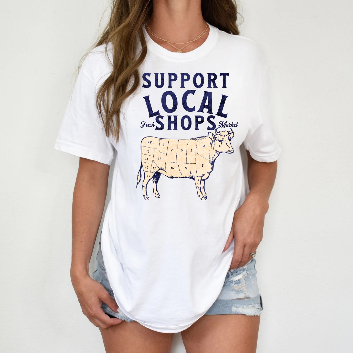 DTF Transfer Support Local Shops Fresh Market