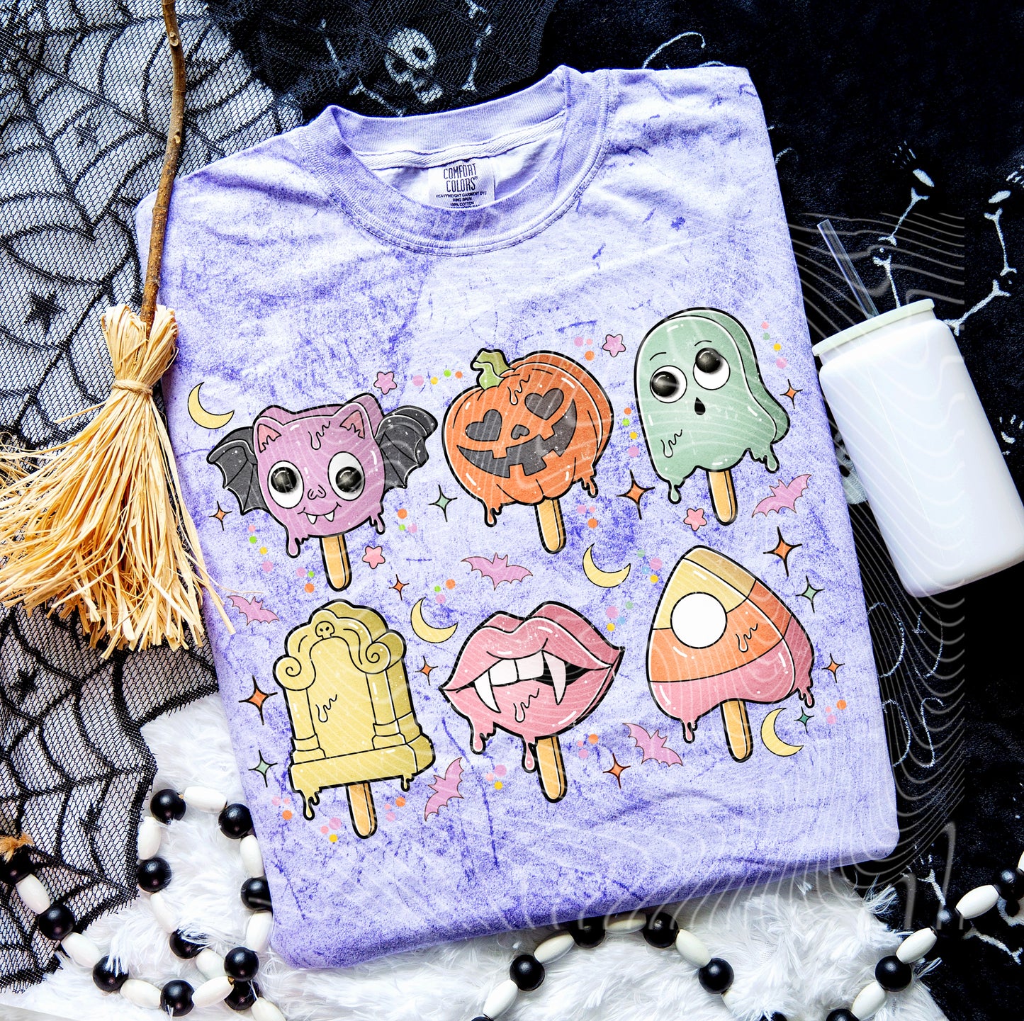 DTF Transfer Fall Halloween Popsicle Design