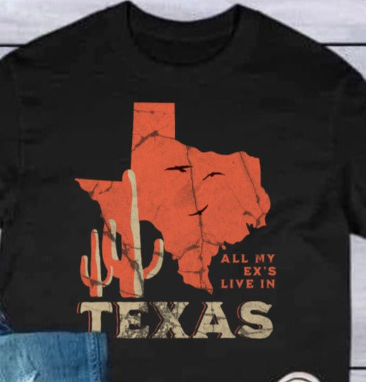 DTF Transfer Western  All My X's In Texas