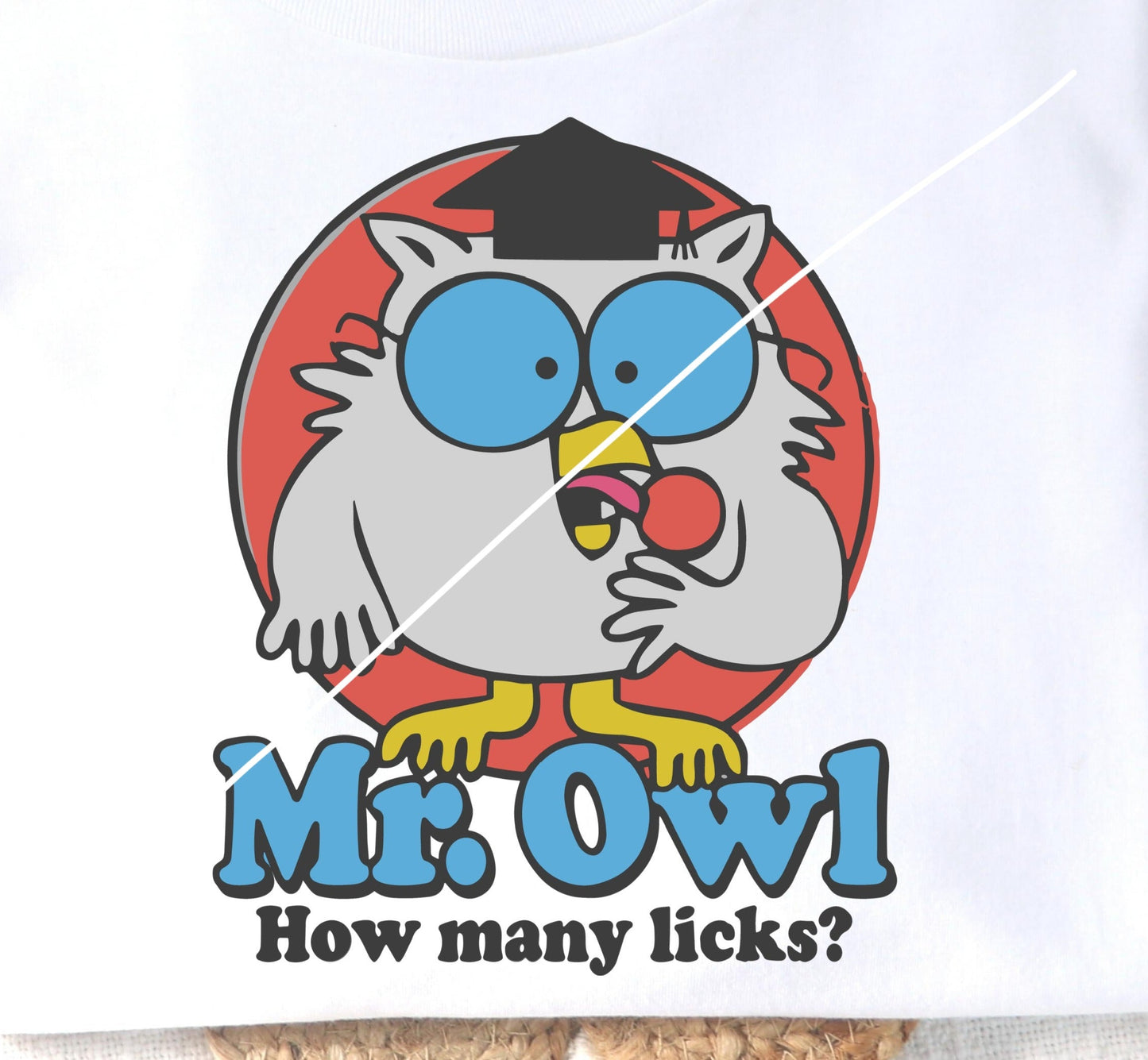 Vintage T-Shirt or Sweatshirt - How Many Licks Design - Unisex Casual Clothing .