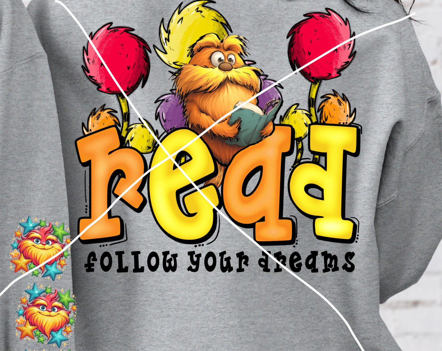 T-Shirt or Sweatshirt Vintage Red Lorox - Sleeve Print Offered .