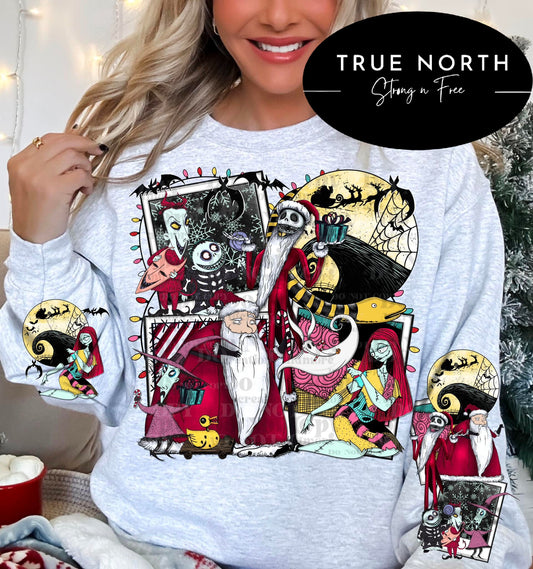 Sweatshirt T-Shirt Hoodies  Christmas Nightmare before Christmas .