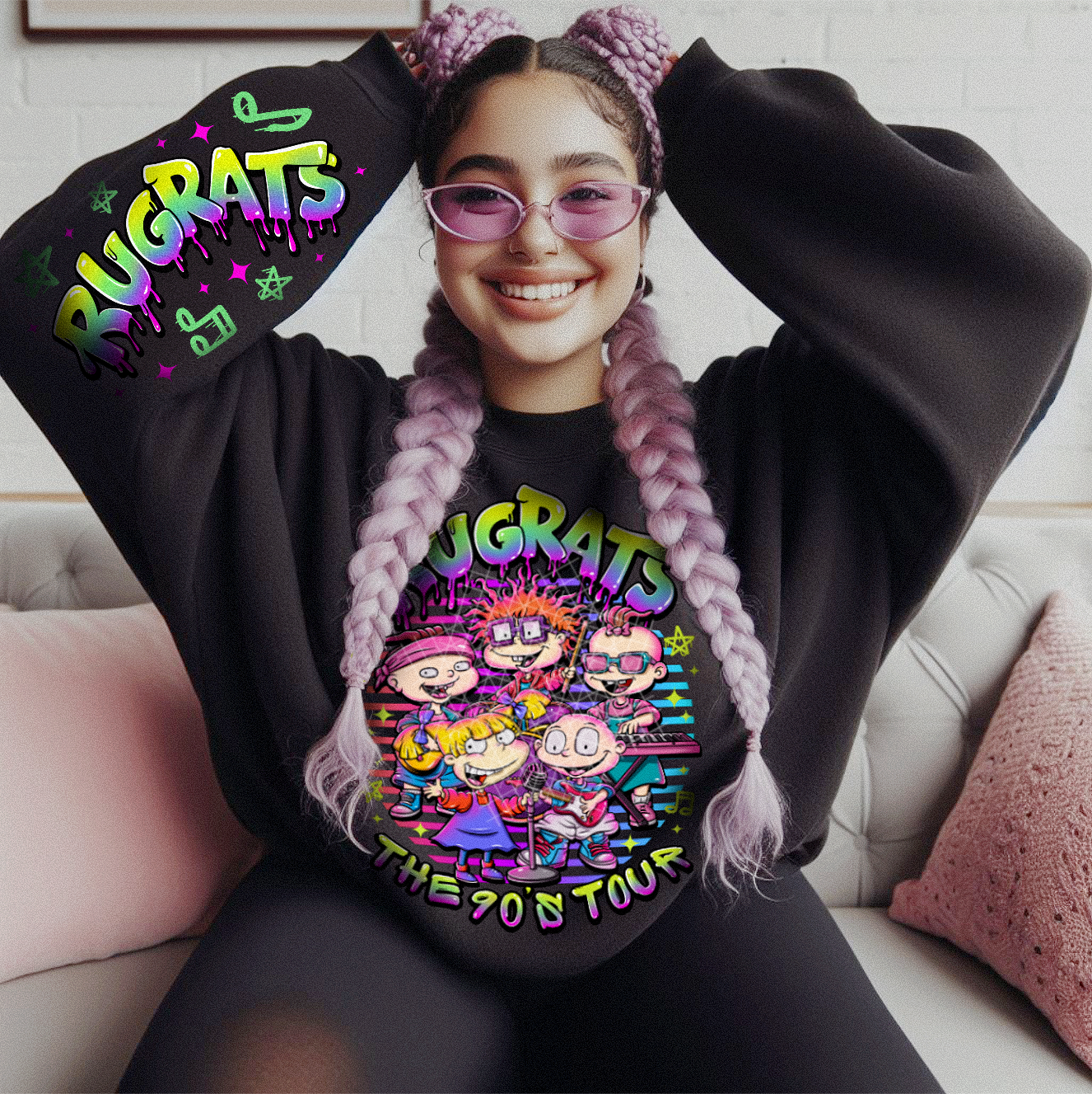 90s Rugrats Tour T-Shirt or Sweatshirt - Nostalgic 90s Apparel .