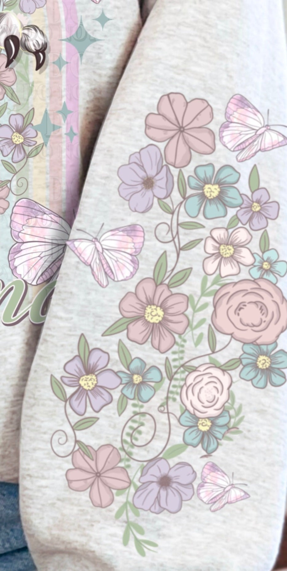 Never-Ending Dog Mom Sleeve Print T-Shirt or Sweatshirt .