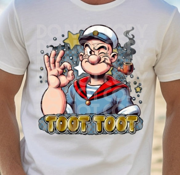 Sweatshirt Or T-Shirt Vintage Popeye The Sailor .