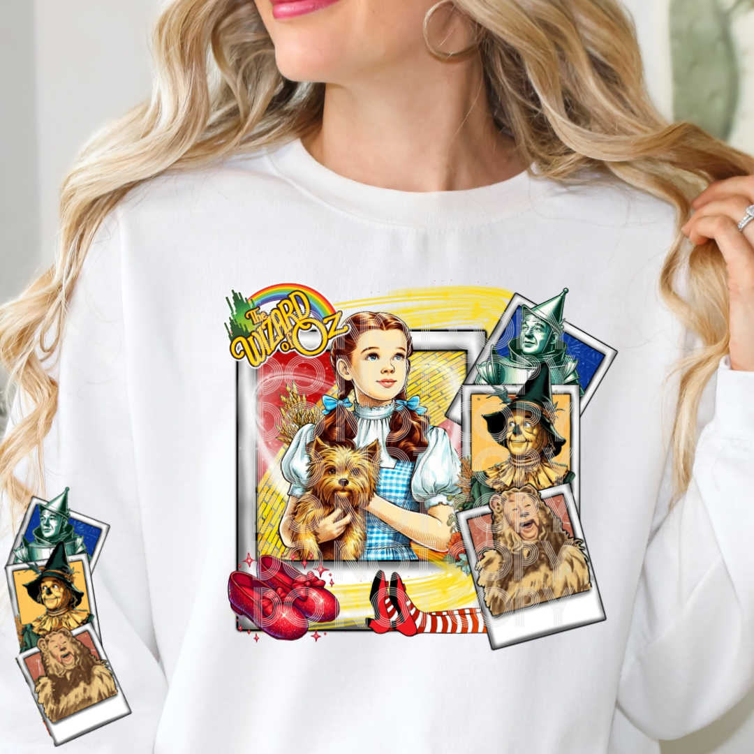 Sweatshirt or T-Shirt Wizard Of Oz w/ Sleeve offered .