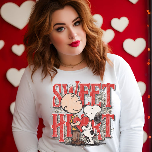 Heart Valentines Sweater or Tee .