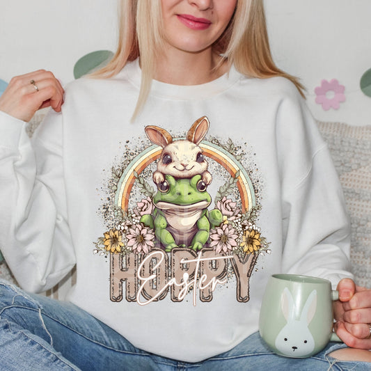 Happy Easter T-Shirt and Sweatshirt - Stylish and Festive Clothing for the Holiday .