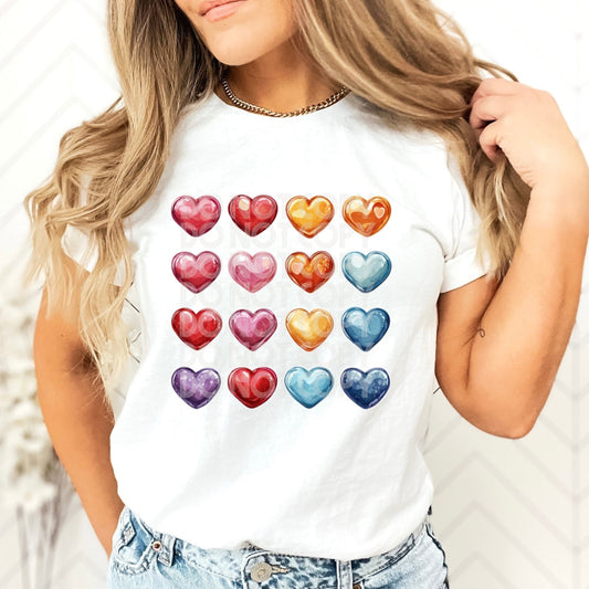 Valentines Heart T-Shirt  Sweatshirt Trendy and Romantic Apparel .