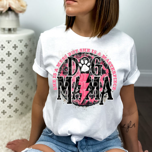 Monogrammed Dog Mama T-Shirt Sweatshirt - A Masterpiece for Any Dog Lover .