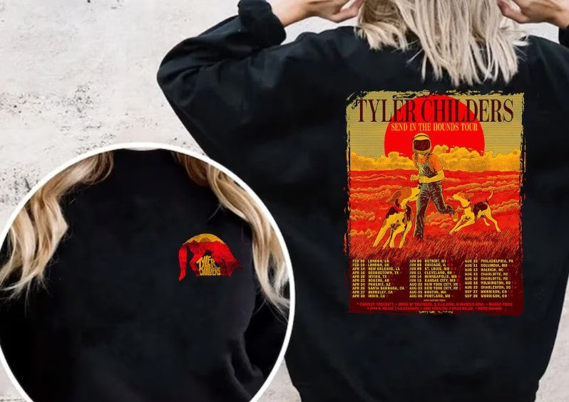 T-Shirt Or Sweatshirts Tyler Childers Tour Design / Back and Front