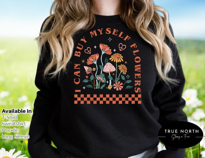 DTF Transfer Bu Myself Flowers