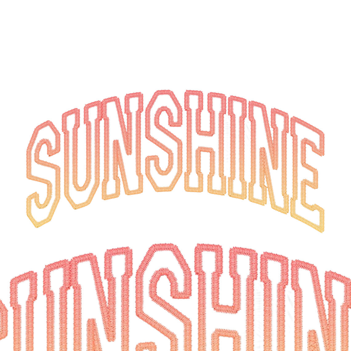 T-Shirts Or Sweatshirt Summer Sunshine style Embroidery look .