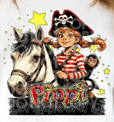 Pippi Longstockings Vintage Sweatershirt .