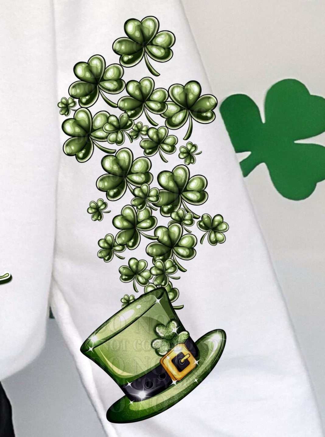 St Patricks Day Sleeve Shirt - Green Sweatshirt or T-Shirt