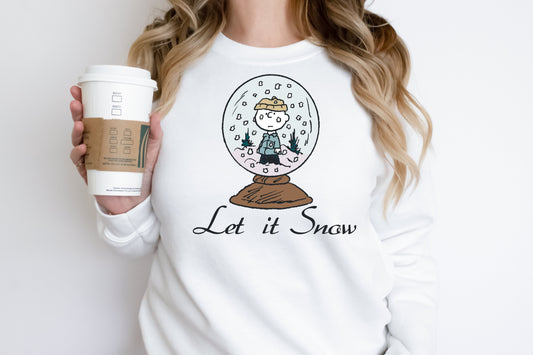 Sweatshirt or T-Shirt   Merry Christmas Charlie Brown Let It Snow .