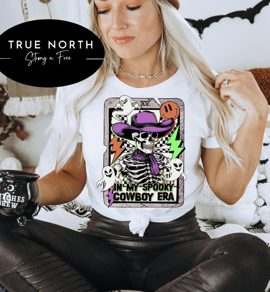 T-Shirt Or Sweatshirt Halloween Spooky Cowboy .