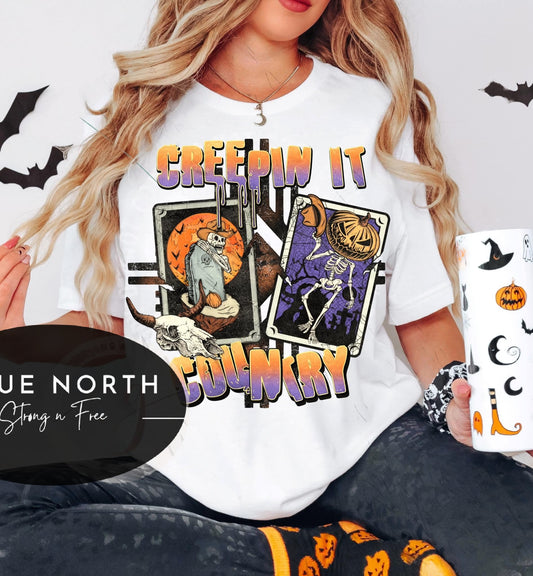 T-Shirt Or Sweatshirt Creeping it Country .