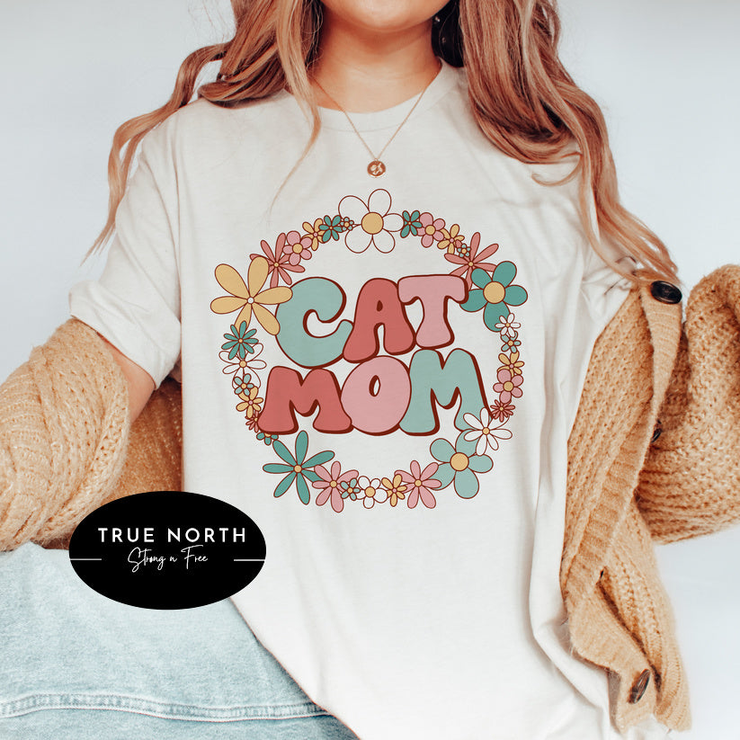 DTF Transfer Cat Mom