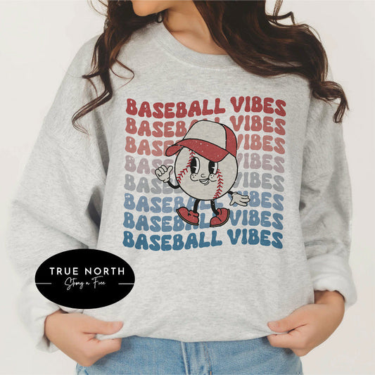 T-Shirt or Sweatshirt Copy of  Baseball Team Retro .