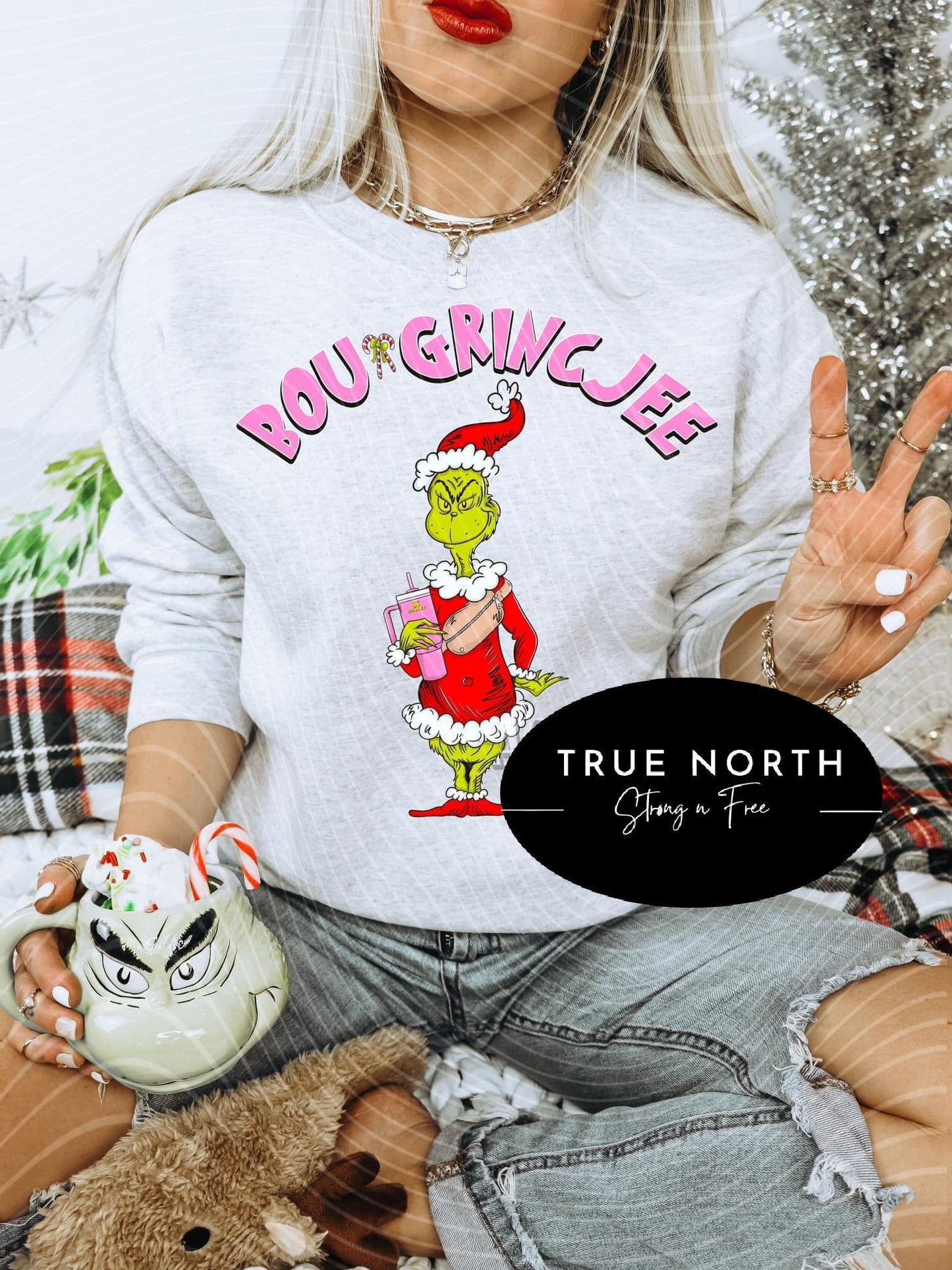 Sweatshirt Or T-Shirt Christmas Grinch Parody #6 Jumbo Print .