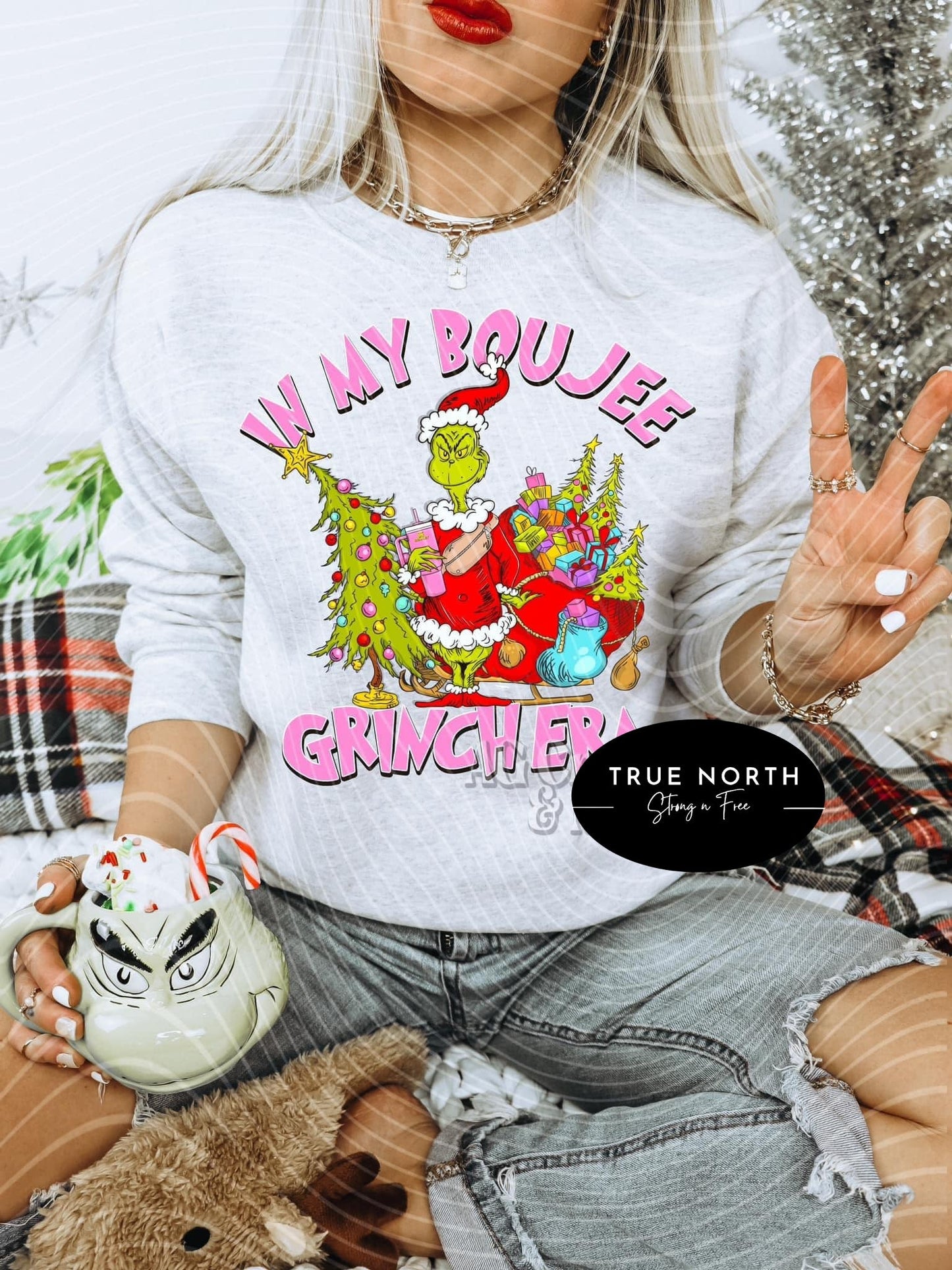 Sweatshirt Or T-Shirt Christmas Grinch Parody #3 Jumbo Print .