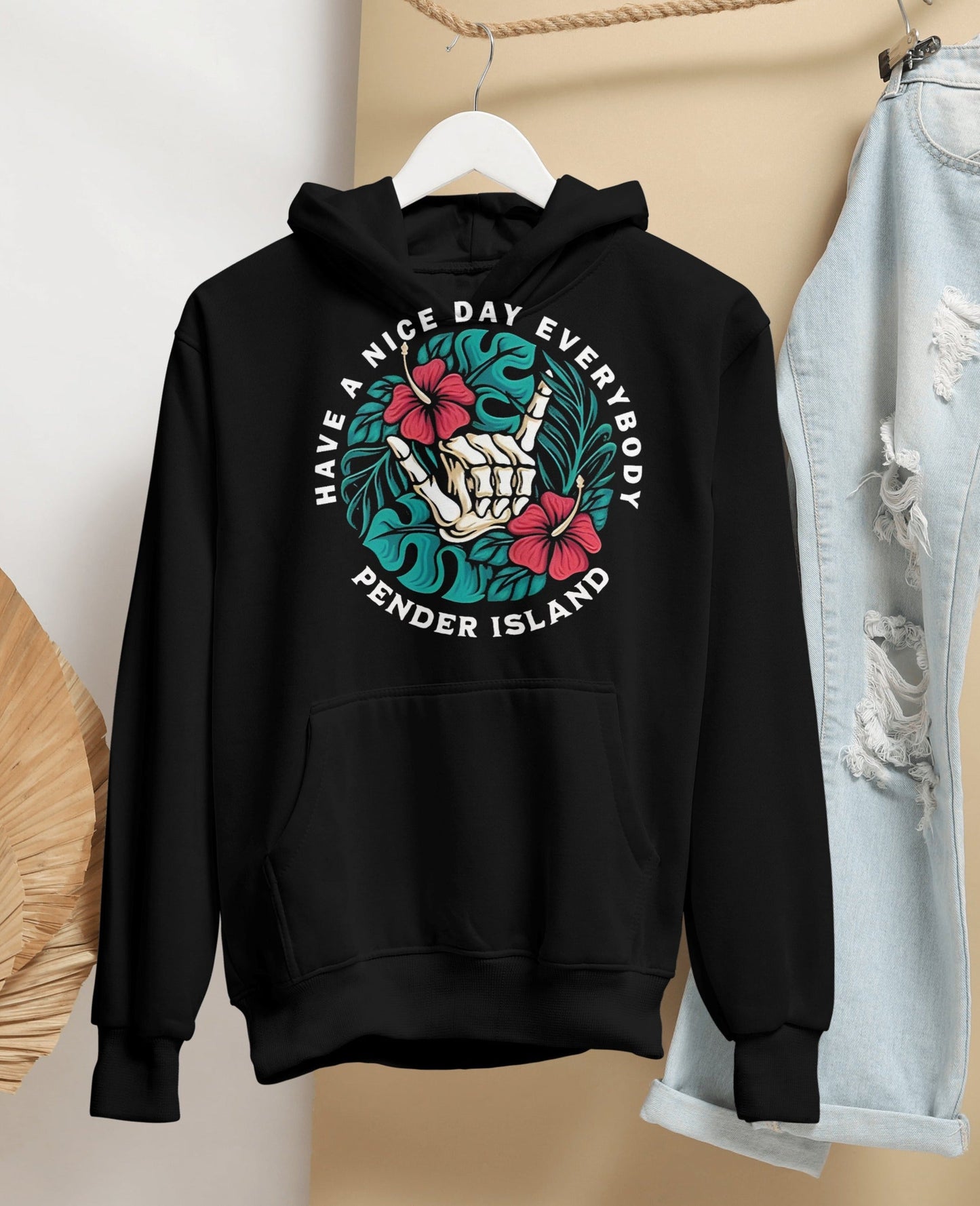 T-Shirt Or Sweatshirt Summer Skull Beach Theme - Can Change Bottom .